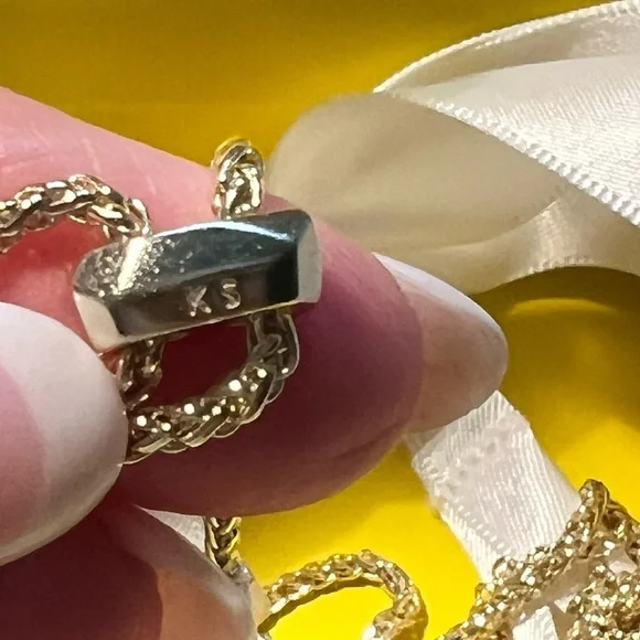 NWT Rare Kendra Scott Anastasia Necklace Yellow Gold Chains & CZ’s Perfect GORG! - Picture 10 of 12